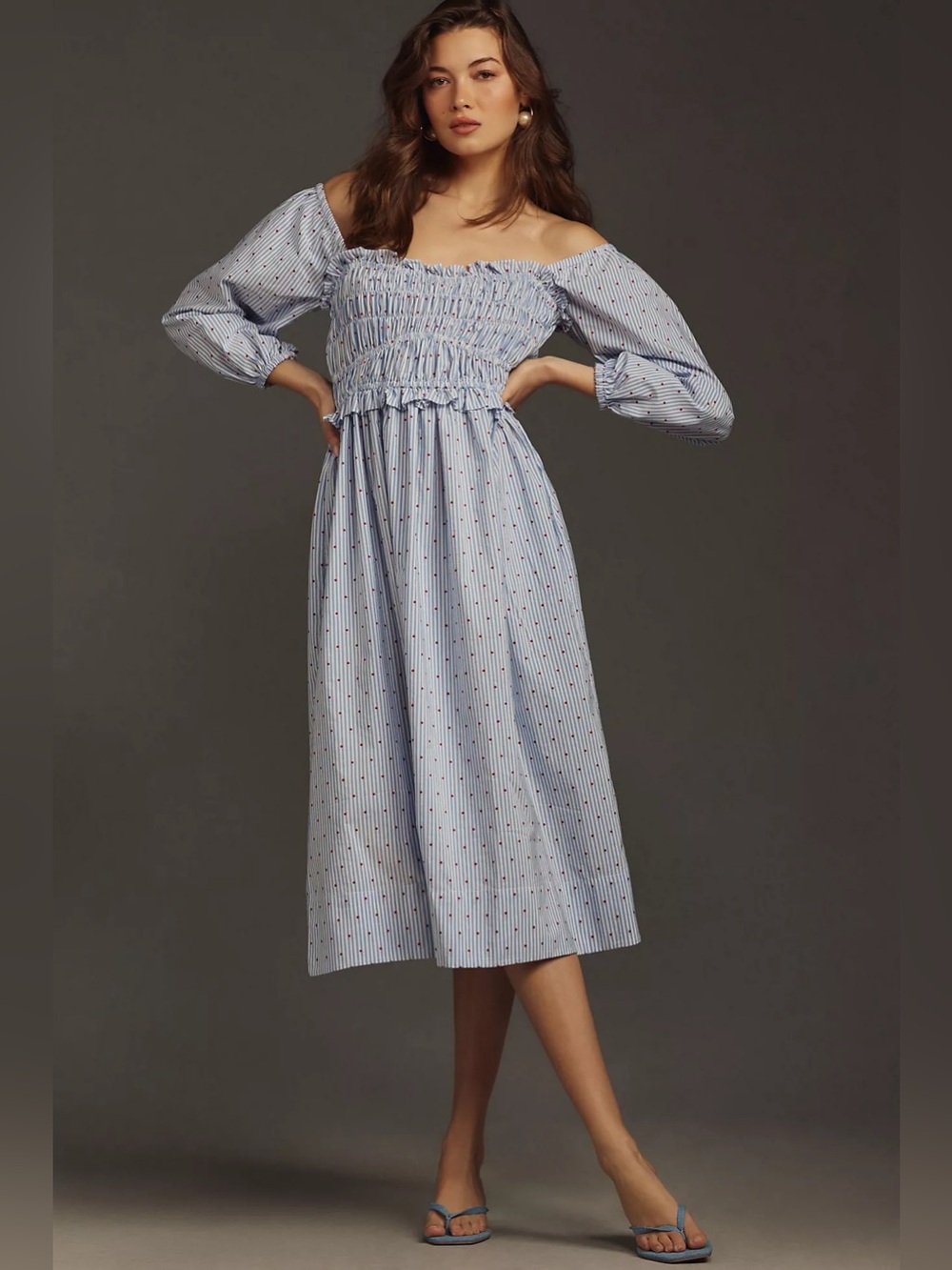 Maeve Smocked Midi Dress